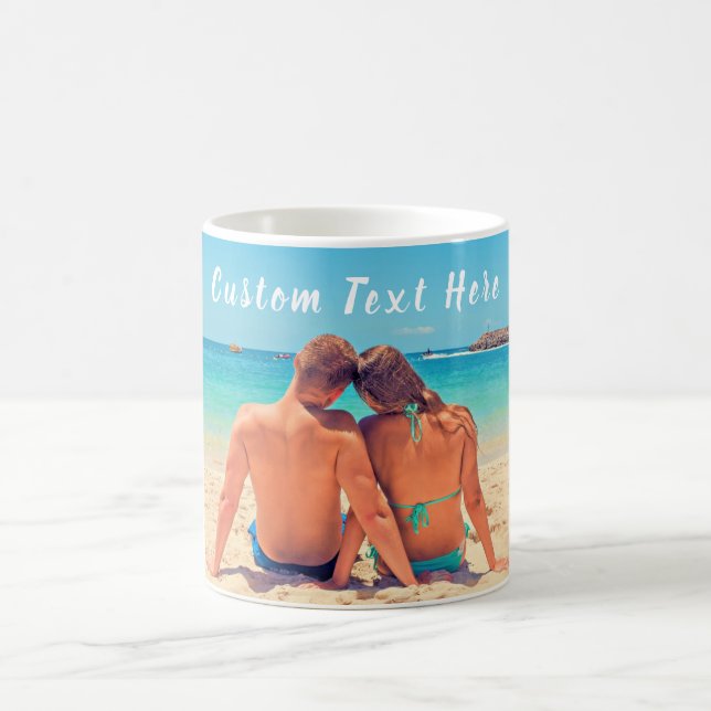 Personalised Custom Photo and Text Coffee Mug (Center)