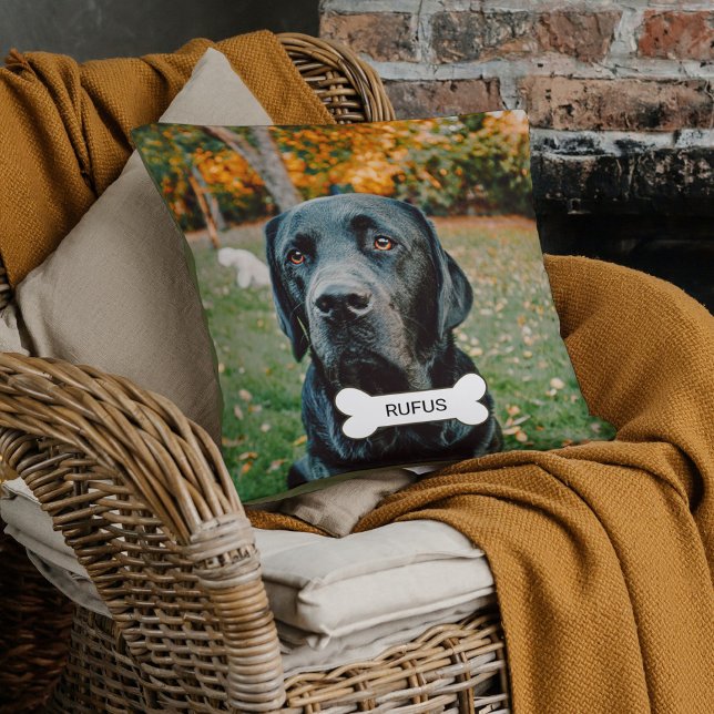 Personalised Custom Photo And Text Pet Dog Cushion (Creator Uploaded)