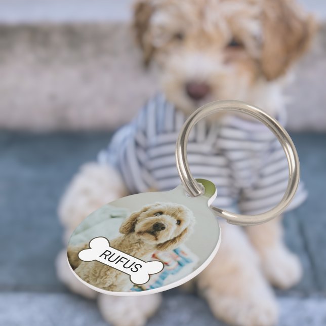 Personalised Custom Photo And Text  Pet Tag (Creator Uploaded)