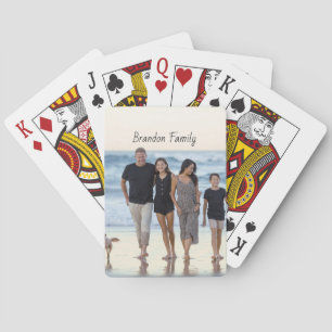 Personalised Custom Photo and Text   Playing Cards
