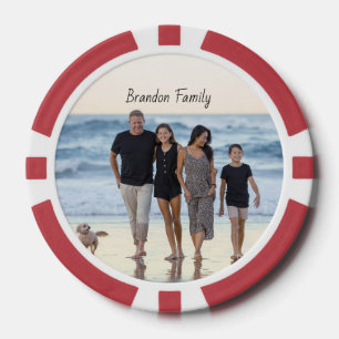 Personalised Custom Photo and Text Poker Chips
