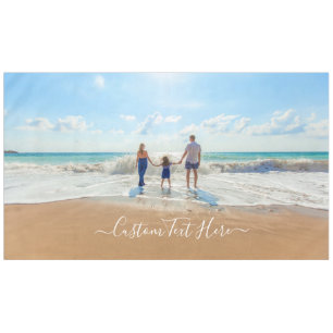 Personalised Custom Photo and Text Tablecloth