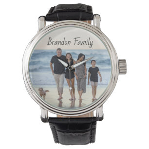 Personalised Custom Photo and Text   Watch