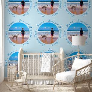 Personalised Custom Photo and Text Your Own Design Wallpaper