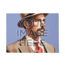 Personalised Custom Photo Area Rug Square Image