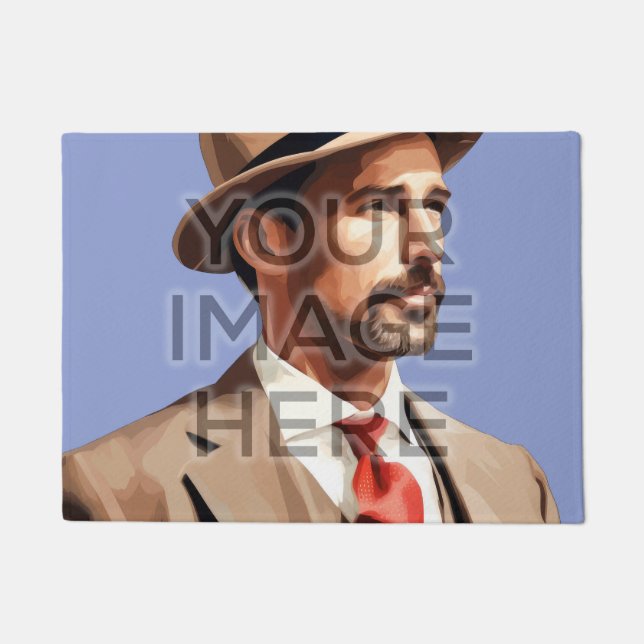 Personalised Custom Photo Area Rug Square Image (Front)