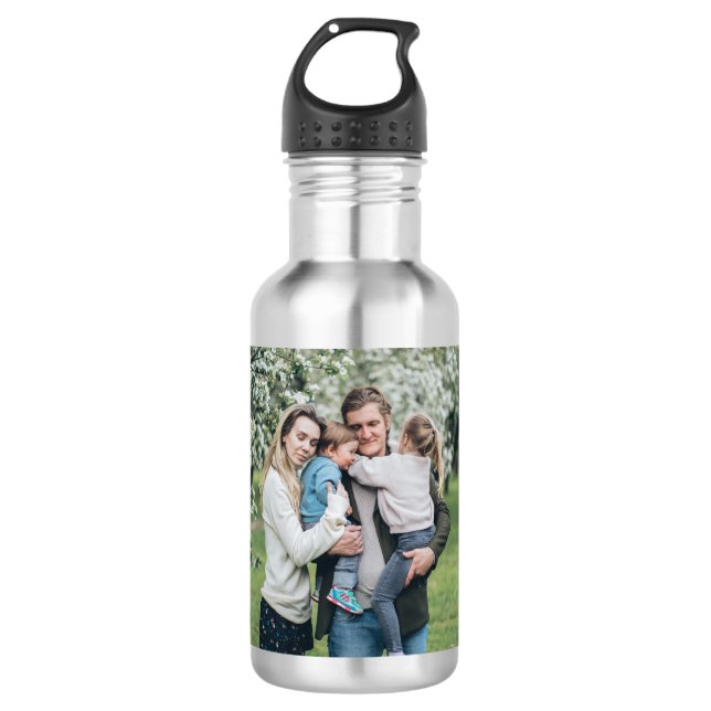 Personalised Custom Photo Best Dad Ever 710 Ml Water Bottle (Front)