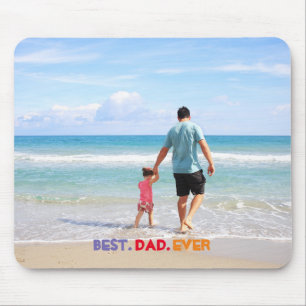 Personalised Custom Photo Best Dad Ever Mouse Pad