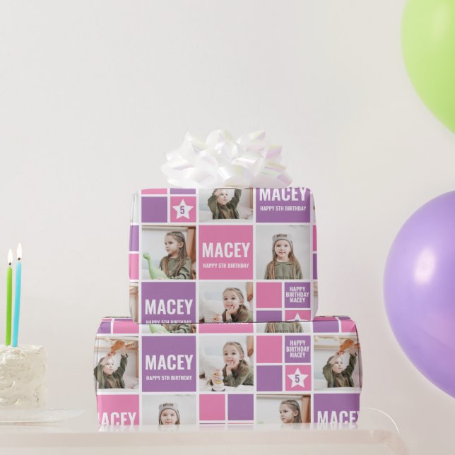 Personalised Custom Photo Birthday Gift Wrapping Paper (Party Gifts)