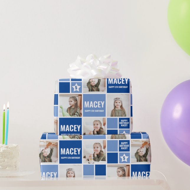 Personalised Custom Photo Birthday Gift Wrapping Paper (Party Gifts)