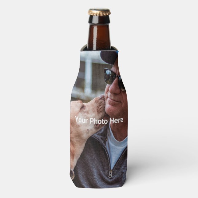 Personalised Custom Photo Bottle Cooler (Bottle Front)