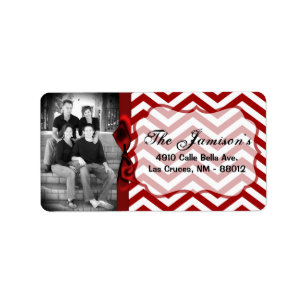 Personalised Custom Photo Christmas Mailing Label