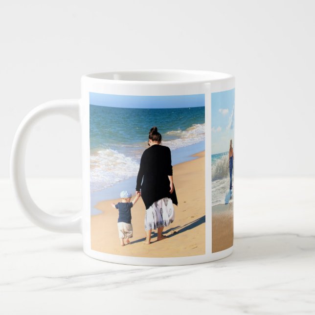 Personalised Custom Photo Collage Coffee Mug (Left)