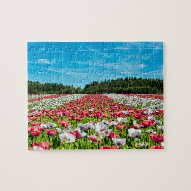 Personalised Custom Photo Collage Modern Jigsaw Puzzle (Horizontal)