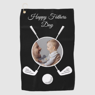 Personalised Custom Photo Fathers Day Golf Towel