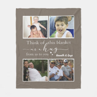 Personalised Custom Photo Gift For Mum Blanket For
