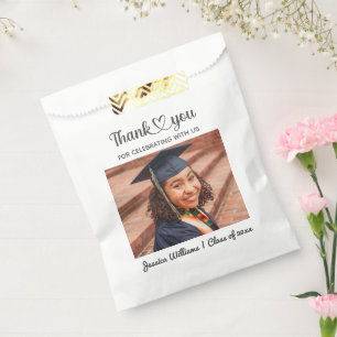 Personalised Custom Photo Grad Love And Thanks Favour Bag