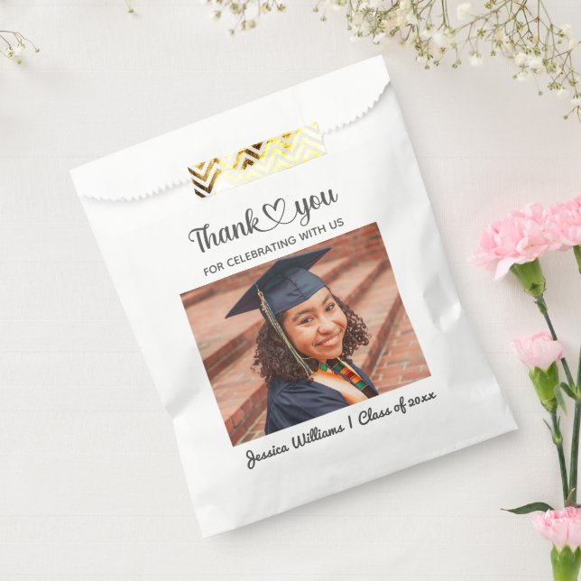 Personalised Custom Photo Grad Love And Thanks Favour Bag (Sealed)