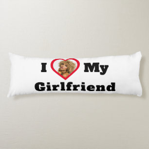 Personalised Custom Photo I Love My Girlfriend Body Cushion