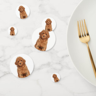 Personalised custom photo image name text confetti