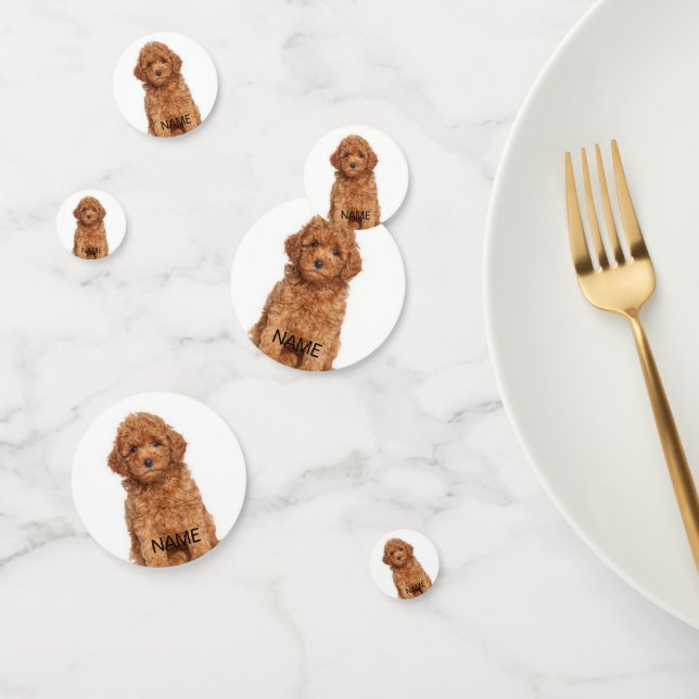 Personalised custom photo image name text confetti (Group)