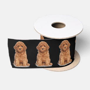 Personalised Custom photo image picture black Satin Ribbon
