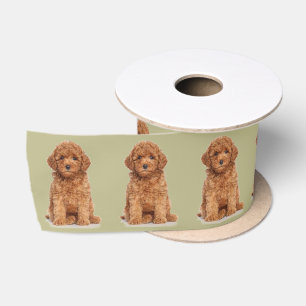 Personalised custom photo image picture sage green satin ribbon