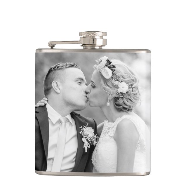 Personalised custom photo liquid flask (Front)