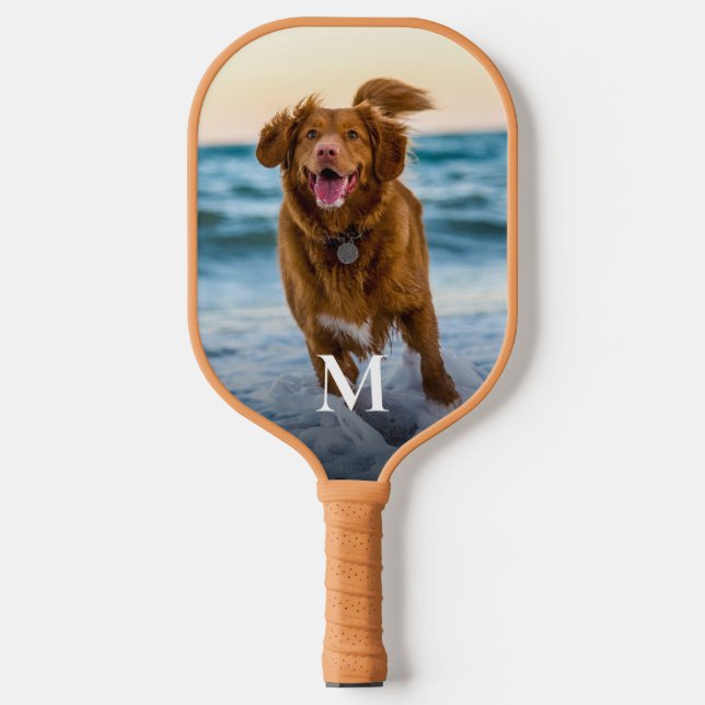 Personalised Custom Photo Monogram  Pickleball Paddle (Front)