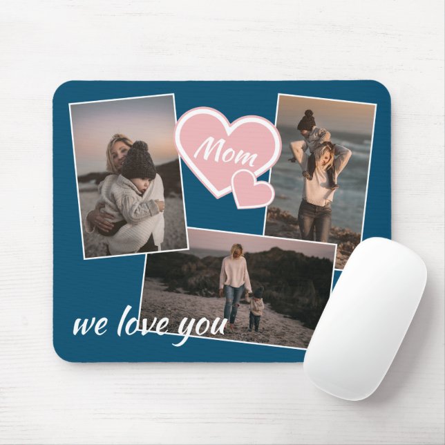 Personalised Custom Photo Mouse Pad For Mum (With Mouse)