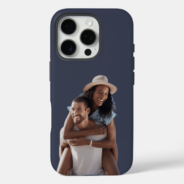 Personalised Custom Photo Navy Tough Case-Mate iPhone Case (Back)