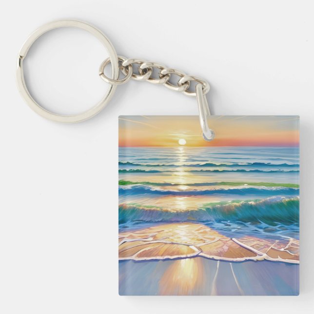 Personalised Custom Photo Print Key Ring (Front)