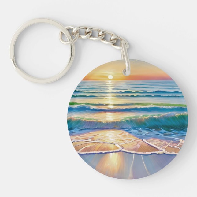 Personalised Custom Photo Print Key Ring (Front)