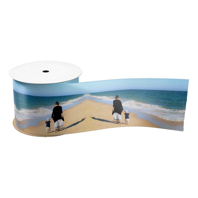 Personalised Custom Photo Ribbon Your Own Design Satin Ribbon (Spool)