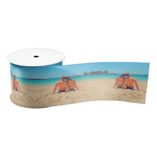 Personalised Custom Photo Satin Ribbon