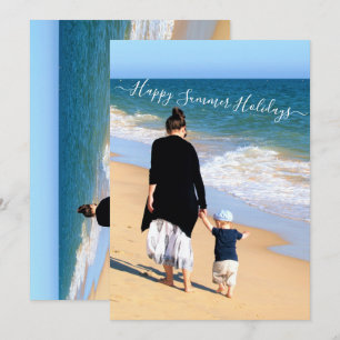 Personalised Custom Photo Summer Holidays Card