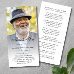 Personalised Custom Photo Sympathy Thank You Death Card<br><div class="desc">Customisable photo sympathy thank you note card</div>