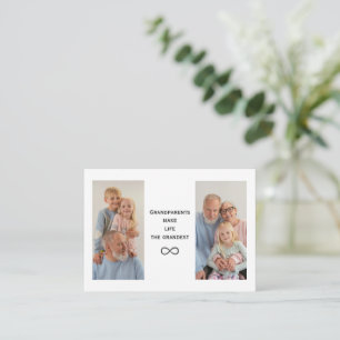 Personalised Custom Photo & Text Grandparents Card