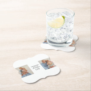 Personalised Custom Photo & Text Paper Coaster