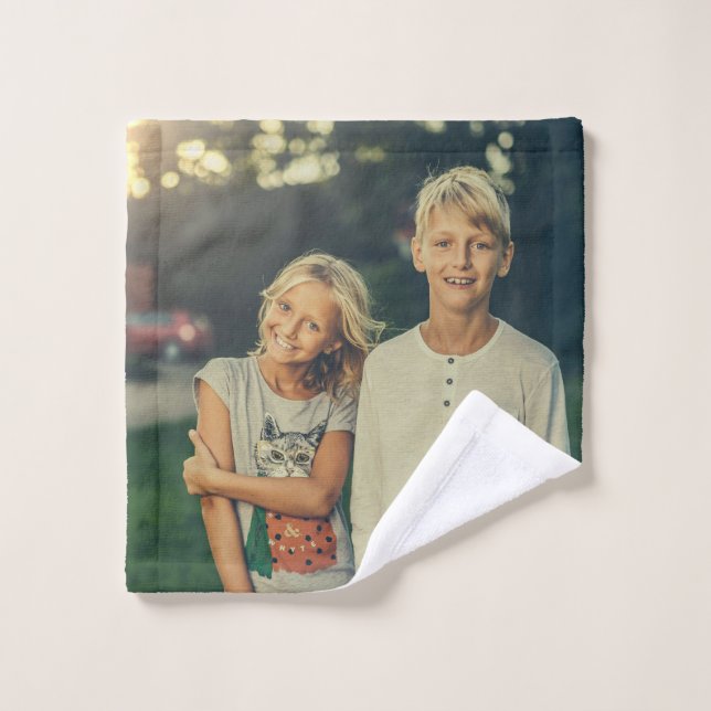 Personalised Custom Photo Wash Cloth (Wash Cloth)