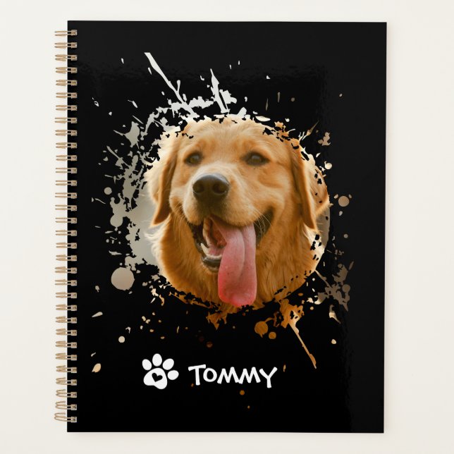 Personalised Custom Photo with Name Spiral Photo  Planner (Front)