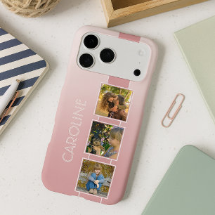 Personalised Custom Photos On Pastel Blush Pink