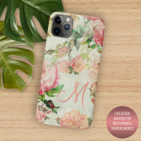 Personalised Custom Pink Floral Rose Pattern