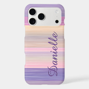 Personalised Custom Pink Purple Stripes Pattern