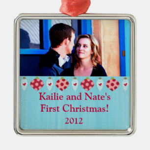 Personalised Custom Polka Dot Christmas Ornaments