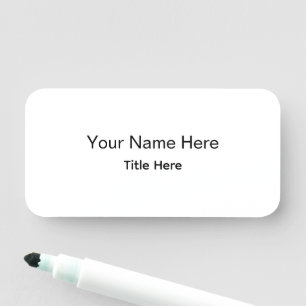 Personalised Custom Professional Employee Magnetic Name Tag