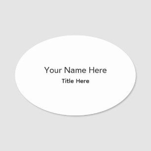 Personalised Custom Professional Employee Magnetic Name Tag