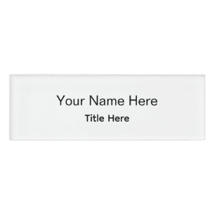 Personalised Custom Professional Employee Name Tag
