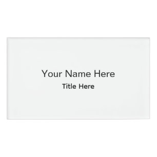 Personalised Custom Professional Employee Name Tag