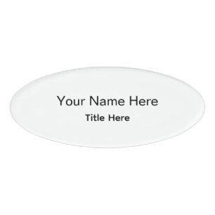 Personalised Custom Professional Employee Name Tag